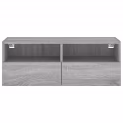 vidaXL TV Wall Cabinet Wall-mounted TV Cabinet Grey Sonoma Engineered Wood - Additional view 7