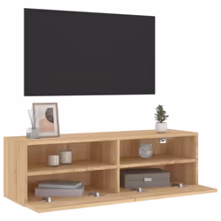 vidaXL TV Wall Cabinet Wall-mounted TV Cabinet Sonoma Oak Engineered Wood - Additional view 4