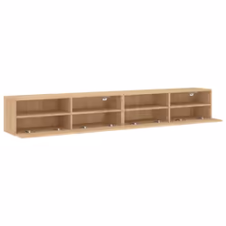vidaXL TV Wall Cabinets Floating TV Unit 2 pcs Sonoma Oak Engineered Wood - Additional view 5