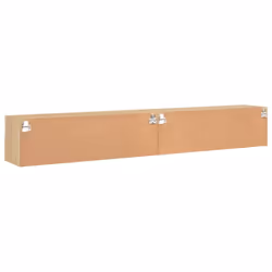 vidaXL TV Wall Cabinets Floating TV Unit 2 pcs Sonoma Oak Engineered Wood - Additional view 8