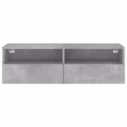 vidaXL TV Wall Cabinet Wall-mounted TV Cabinet Concrete Grey Engineered Wood - Additional view 6