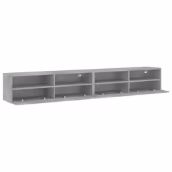 vidaXL TV Wall Cabinets Floating TV Unit 2 pcs Concrete Grey Engineered Wood - Additional view 5