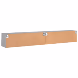 vidaXL TV Wall Cabinets Floating TV Unit 2 pcs Concrete Grey Engineered Wood - Additional view 8