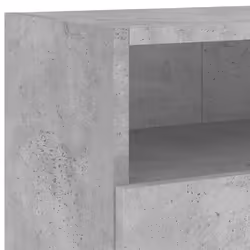 vidaXL TV Wall Cabinets Floating TV Unit 2 pcs Concrete Grey Engineered Wood - Additional view 9