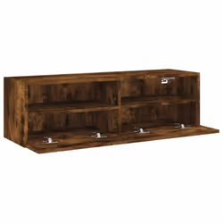 vidaXL TV Wall Cabinet Wall-mounted TV Cabinet Smoked Oak Engineered Wood - Additional view 5