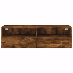 vidaXL TV Wall Cabinet Wall-mounted TV Cabinet Smoked Oak Engineered Wood - Additional view 6