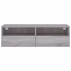 vidaXL TV Wall Cabinet Wall-mounted TV Cabinet Grey Sonoma Engineered Wood - Additional view 6