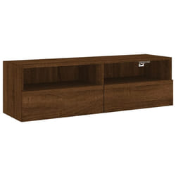 vidaXL TV Wall Cabinet Wall-mounted TV Cabinet Stand Brown Oak Engineered Wood