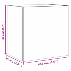 vidaXL TV Wall Cabinets Wall Mounted TV Units 2 pcs White Engineered Wood