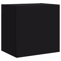 vidaXL TV Wall Cabinets Wall Mounted TV Units 2 pcs Black Engineered Wood - Additional view 5