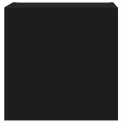vidaXL TV Wall Cabinets Wall Mounted TV Units 2 pcs Black Engineered Wood - Additional view 7