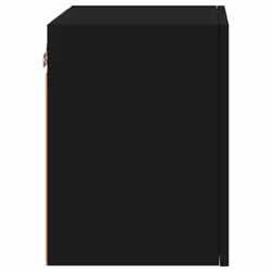 vidaXL TV Wall Cabinets Wall Mounted TV Units 2 pcs Black Engineered Wood - Additional view 8