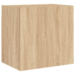 vidaXL TV Wall Cabinet Floating TV Unit TV Cabinet Sonoma Oak Engineered Wood