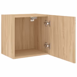 vidaXL TV Wall Cabinet Floating TV Unit TV Cabinet Sonoma Oak Engineered Wood - Additional view 5