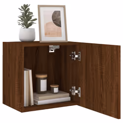 vidaXL TV Wall Cabinets Wall Mounted TV Units 2 pcs Brown Oak Engineered Wood - Additional view 4