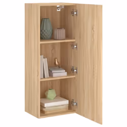 vidaXL TV Wall Cabinet Wall-mounted TV Cabinet Sonoma Oak Engineered Wood - Additional view 4