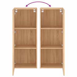 vidaXL TV Wall Cabinet Wall-mounted TV Cabinet Sonoma Oak Engineered Wood - Additional view 9