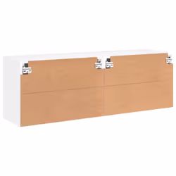 vidaXL TV Cabinets Wall-mounted Floating TV Unit Floating Shelves TV Stand - white, 60 x 30 x 41 cm/ 2 pcs - Additional view 8