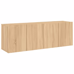 vidaXL TV Cabinets Wall-mounted Floating TV Unit Floating Shelves TV Stand - sonoma oak, 60 x 30 x 41 cm/ 2 pcs