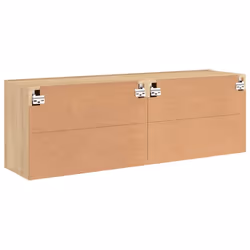 vidaXL TV Cabinets Wall-mounted Floating TV Unit Floating Shelves TV Stand - sonoma oak, 60 x 30 x 41 cm/ 2 pcs - Additional view 8