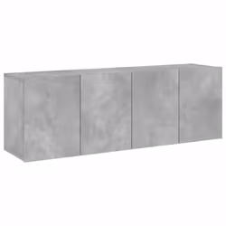 vidaXL TV Cabinets Wall-mounted Floating TV Unit Floating Shelves TV Stand - concrete grey, 60 x 30 x 41 cm/ 2 pcs