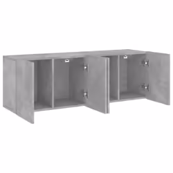 vidaXL TV Cabinets Wall-mounted Floating TV Unit Floating Shelves TV Stand - concrete grey, 60 x 30 x 41 cm/ 2 pcs - Additional view 5