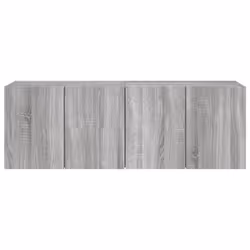 vidaXL TV Cabinets Wall-mounted Floating TV Unit Floating Shelves TV Stand - grey sonoma, 60 x 30 x 41 cm/ 2 pcs - Additional view 6