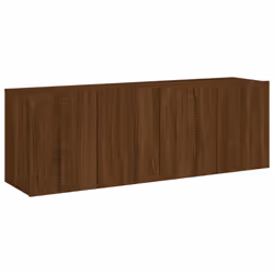 vidaXL TV Cabinets Wall-mounted Floating TV Unit Floating Shelves TV Stand - brown oak, 60 x 30 x 41 cm/ 2 pcs