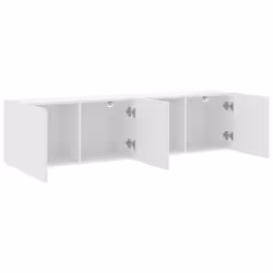 vidaXL TV Cabinets Wall-mounted Floating TV Unit Floating Shelves TV Stand - white, 80 x 30 x 41 cm/ 2 pcs - Additional view 5