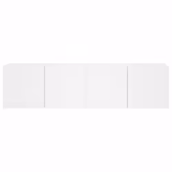 vidaXL TV Cabinets Wall-mounted Floating TV Unit Floating Shelves TV Stand - white, 80 x 30 x 41 cm/ 2 pcs - Additional view 6