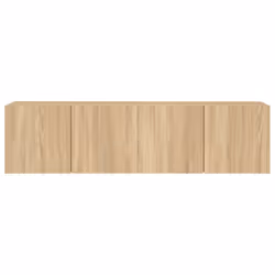 vidaXL TV Cabinets Wall-mounted Floating TV Unit Floating Shelves TV Stand - sonoma oak, 80 x 30 x 41 cm/ 2 pcs - Additional view 6