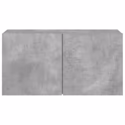 vidaXL TV Cabinets Wall-mounted Floating TV Unit Floating Shelves TV Stand - concrete grey, 80 x 30 x 41 cm/ 1 pcs - Additional view 5