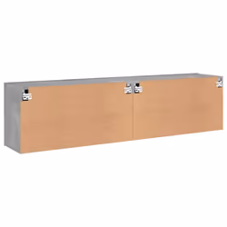 vidaXL TV Cabinets Wall-mounted Floating TV Unit Floating Shelves TV Stand - concrete grey, 80 x 30 x 41 cm/ 2 pcs - Additional view 8