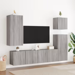 vidaXL TV Cabinets Wall-mounted Floating TV Unit Floating Shelves TV Stand - grey sonoma, 80 x 30 x 41 cm/ 1 pcs - Additional view 10