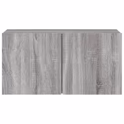 vidaXL TV Cabinets Wall-mounted Floating TV Unit Floating Shelves TV Stand - grey sonoma, 80 x 30 x 41 cm/ 1 pcs - Additional view 5
