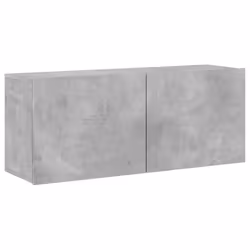 vidaXL TV Cabinets Wall-mounted Floating TV Unit Floating Shelves TV Stand - concrete grey, 100 x 30 x 41 cm/ 1 pcs
