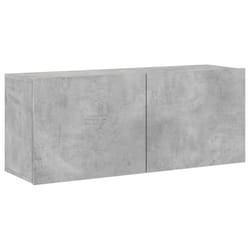 vidaXL TV Cabinets Wall-mounted Floating TV Unit Floating Shelves TV Stand - concrete grey, 100 x 30 x 41 cm/ 1 pcs