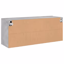 vidaXL TV Cabinets Wall-mounted Floating TV Unit Floating Shelves TV Stand - concrete grey, 100 x 30 x 41 cm/ 1 pcs - Additional view 7