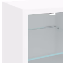 vidaXL TV Wall Cabinet with LED Lights Floating Wall Mounted TV Cabinet White - Additional view 10