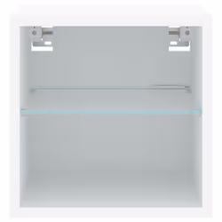 vidaXL TV Wall Cabinet with LED Lights Floating Wall Mounted TV Cabinet White - Additional view 7