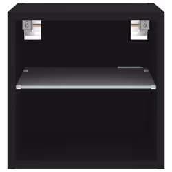vidaXL TV Wall Cabinet with LED Lights Floating Wall Mounted TV Cabinet Black - Additional view 7