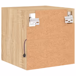 vidaXL TV Wall Cabinets with LED Lights Floating TV Unit 2 pcs Sonoma Oak - Additional view 10