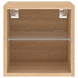 vidaXL TV Wall Cabinets with LED Lights Floating TV Unit 2 pcs Sonoma Oak - Additional view 8