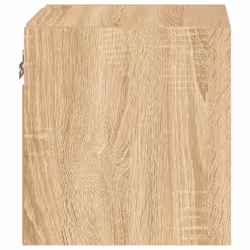 vidaXL TV Wall Cabinets with LED Lights Floating TV Unit 2 pcs Sonoma Oak - Additional view 9