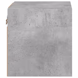 vidaXL TV Wall Cabinet with LED Lights Wall Mounted TV Units Concrete Grey - Additional view 8