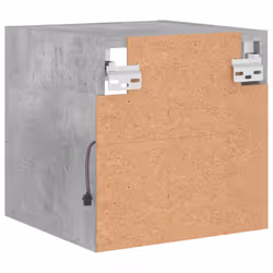 vidaXL TV Wall Cabinet with LED Lights Wall Mounted TV Units Concrete Grey - Additional view 9