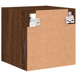 vidaXL TV Wall Cabinets with LED Lights Wall Mounted TV Units 2 pcs Brown Oak - Additional view 10