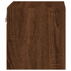 vidaXL TV Wall Cabinets with LED Lights Wall Mounted TV Units 2 pcs Brown Oak - Additional view 9