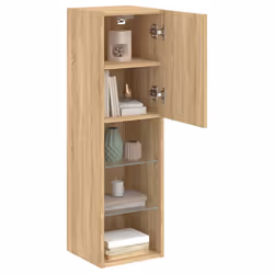 vidaXL TV Cabinets with LED Lights TV Stand TV Units Entertainment Centre - sonoma oak, 30.5 x 30 x 102 cm/ 1 pcs - Additional view 5