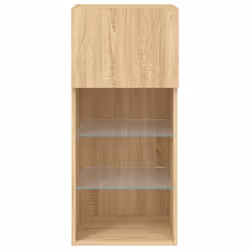 vidaXL TV Cabinets with LED Lights TV Stand TV Units Entertainment Centre - sonoma oak, 40.5 x 30 x 90 cm/ 1 pcs - Additional view 8